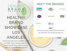 Tablet Screenshot of healthybrandshowcase.com